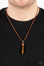 Load image into Gallery viewer, Paparazzi&#39;s Holistic Harmony - Brown Urban Men necklace
