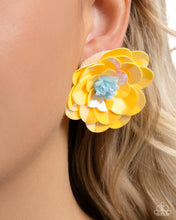 Load image into Gallery viewer, Paparazzi&#39;s Floating Florals - Yellow post earrings ~ Coming Soon
