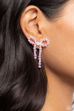 Load image into Gallery viewer, Paparazzi&#39;s The BOW Must Go On - Pink post earrings ~ Coming Soon
