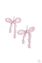 Load image into Gallery viewer, Paparazzi&#39;s The BOW Must Go On - Pink post earrings ~ Coming Soon
