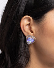 Load image into Gallery viewer, Paparazzi&#39;s Heart-Pounding Haute - Purple post earrings ~ Coming Soon
