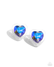 Load image into Gallery viewer, Paparazzi&#39;s Heart-Pounding Haute - Purple post earrings ~ Coming Soon
