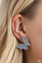 Load image into Gallery viewer, Paparazzi’s High Life - Blue &amp; Iridescent post earrings
