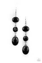 Load image into Gallery viewer, Paparazzi&#39;s The GLOW Must Go On! - Black earrings
