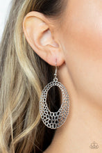 Load image into Gallery viewer, Paparazzi&#39;s The HOLE Nine Yards - Silver earrings
