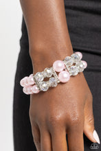 Load image into Gallery viewer, Paparazzi&#39;s Timelessly Tea Party - Pink Pearl &amp; Iridescent bracelet
