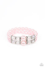 Load image into Gallery viewer, Paparazzi&#39;s Timelessly Tea Party - Pink Pearl &amp; Iridescent bracelet
