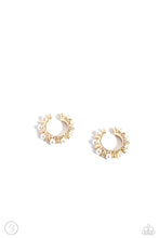 Load image into Gallery viewer, Paparazzi’s Bubbly Basic - Gold &amp; Pearl earrings (cuff) ~ New Releases
