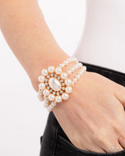 Load image into Gallery viewer, Paparazzi’s Take A Fancy To - Gold Pearl bracelet ~ Coming Soon
