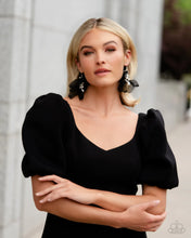 Load image into Gallery viewer, Paparazzi&#39;s Cosmopolitan Charisma - Black &amp; Pearl earrings
