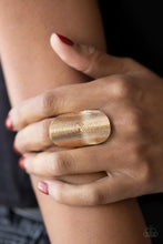 Load image into Gallery viewer, Paparazzi&#39;s Urban Labyrinth - Gold ring
