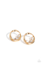 Load image into Gallery viewer, Paparazzi&#39;s Imperfect Illumination - Gold post earrings
