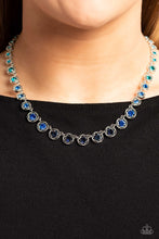 Load image into Gallery viewer, Paparazzi&#39;s Kaleidoscope Charm - Blue necklace
