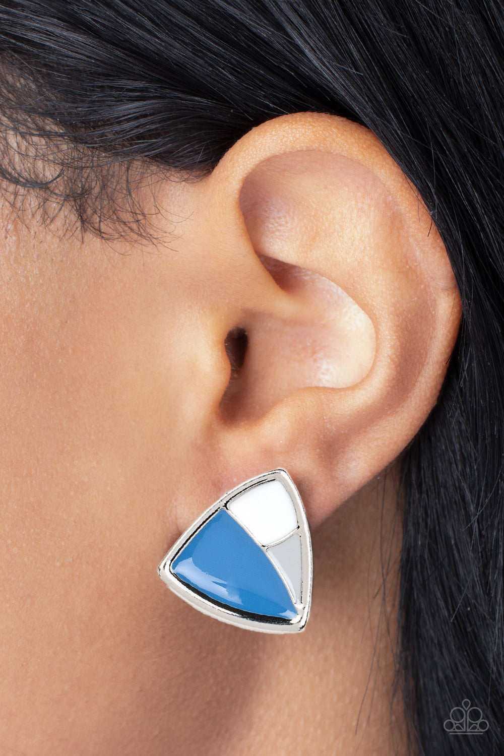 Paparazzi's Kaleidoscopic Collision - Blue post earrings