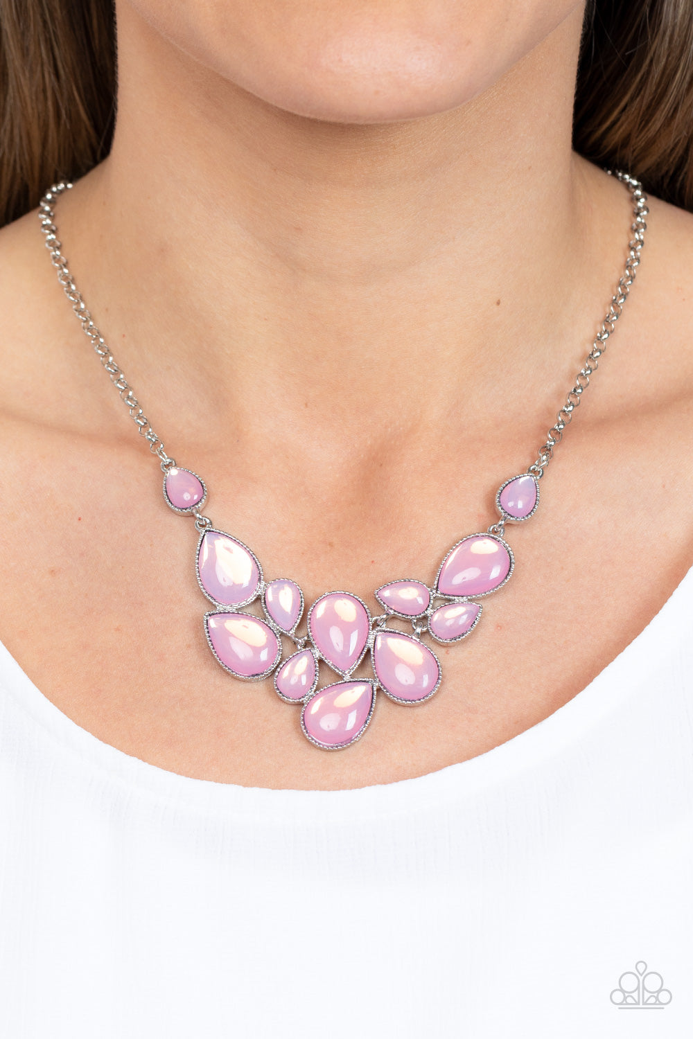 Paparazzi's Keeps GLOWING and GLOWING - Pink necklace