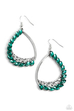 Load image into Gallery viewer, Paparazzi&#39;s Looking Sharp - Green earrings
