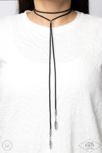 Load image into Gallery viewer, Paparazzi&#39;s Lost on the Wind - Urban Black necklace (choker) Life of the Party
