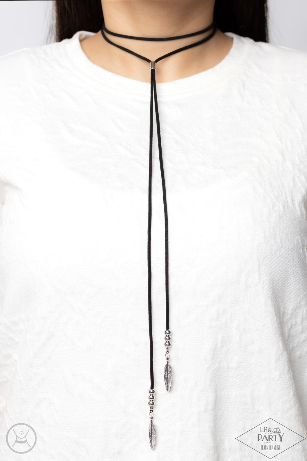 Paparazzi's Lost on the Wind - Urban Black necklace (choker) Life of the Party