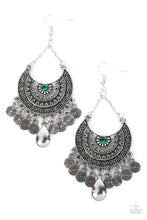 Load image into Gallery viewer, Paparazzi&#39;s Lunar Allure - Green earrings
