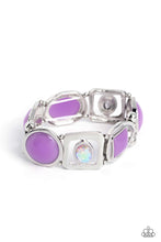 Load image into Gallery viewer, Paparazzi&#39;s Majestic Mashup - Purple &amp; Iridescent bracelet
