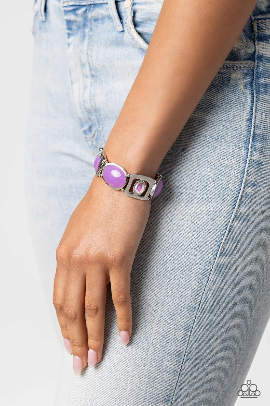 Paparazzi's Majestic Mashup - Purple & Iridescent bracelet