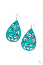 Load image into Gallery viewer, Paparazzi&#39;s Marine Eden - Blue Wood earrings
