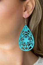 Load image into Gallery viewer, Paparazzi&#39;s Marine Eden - Blue Wood earrings
