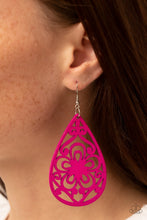 Load image into Gallery viewer, Paparazzi&#39;s Marine Eden - Pink Wood earrings
