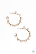 Load image into Gallery viewer, Paparazzi&#39;s Night at the Gala - Gold &amp; Pearl hoop earrings ~ New Releases
