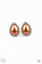 Load image into Gallery viewer, Paparazzi&#39;s Old Hollywood Opulence - Brown Clip-On earrings
