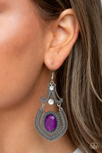 Load image into Gallery viewer, Paparazzi&#39;s Panama Palace - Purple earrings
