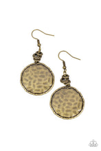 Load image into Gallery viewer, Paparazzi&#39;s Prehistoric Perfection - Brass earrings
