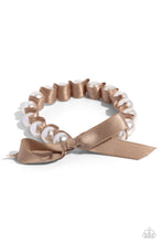 Load image into Gallery viewer, Paparazzi&#39;s Ribbon Rarity - Brown &amp; Pearl bracelet ~ New Releases
