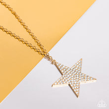 Load image into Gallery viewer, Paparazzi&#39;s Rock Star Sparkle - Gold necklace
