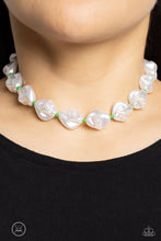 Load image into Gallery viewer, Paparazzi&#39;s SHORE Enough - Green &amp; Pearl necklace (choker)
