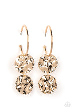 Load image into Gallery viewer, Paparazzi&#39;s Sending Shock Waves - Gold earrings
