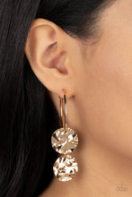 Load image into Gallery viewer, Paparazzi&#39;s Sending Shock Waves - Gold earrings
