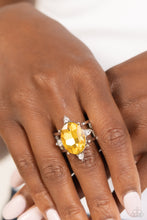 Load image into Gallery viewer, Paparazzi&#39;s Sensational Sparkle - Yellow ring ~ New Releases
