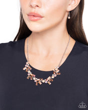 Load image into Gallery viewer, Paparazzi&#39;s Serene Statement - Orange &amp; Iridescent necklace ~ New Releases
