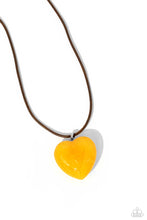 Load image into Gallery viewer, Paparazzi&#39;s Serene Sweetheart - Yellow necklace
