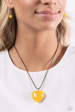 Load image into Gallery viewer, Paparazzi&#39;s Serene Sweetheart - Yellow necklace
