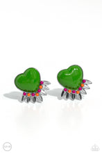 Load image into Gallery viewer, Paparazzi&#39;s Spring Story - Green Clip-On earrings
