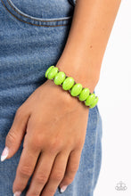 Load image into Gallery viewer, Paparazzi&#39;s Starting OVAL - Green bracelet ~ New  Releases
