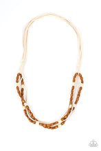 Load image into Gallery viewer, Paparazzi&#39;s Summer Odyssey - White Wood Urban necklace
