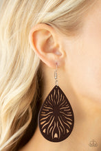 Load image into Gallery viewer, Paparazzi&#39;s Sunny Incantations - Brown Wood earrings
