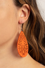 Load image into Gallery viewer, Paparazzi&#39;s Sunny Incantations - Orange Wood earrings
