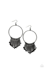 Load image into Gallery viewer, Paparazzi&#39;s The Little Dipper - Black hoop earrings
