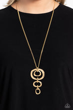 Load image into Gallery viewer, Paparazzi&#39;s Tranquil Trickle - Gold necklace
