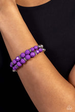 Load image into Gallery viewer, Paparazzi&#39;s Two by Two Twinkle - Purple bracelet ~ New Releases
