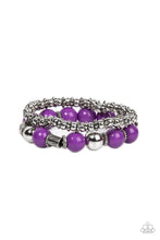 Load image into Gallery viewer, Paparazzi&#39;s Walk This SWAY - Purple bracelet
